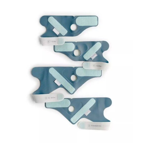 New in box Owlet Dream Accessory Socks, 2 PAIR (Size 1 & 2) - Bedtime Blue - Picture 4 of 7